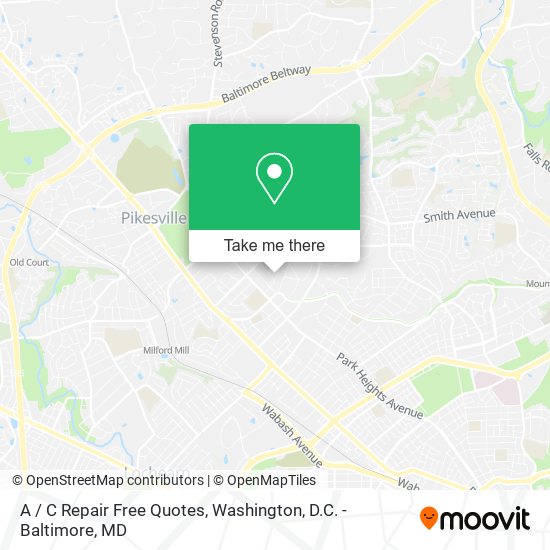 A / C Repair Free Quotes map