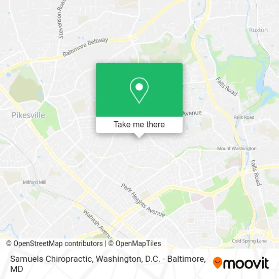 Samuels Chiropractic map