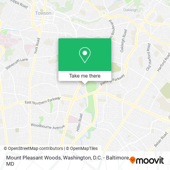 Mount Pleasant Woods map