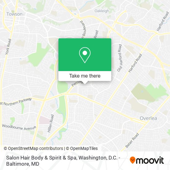 Salon Hair Body & Spirit & Spa map