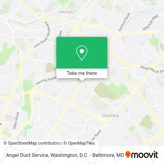 Angel Duct Service map