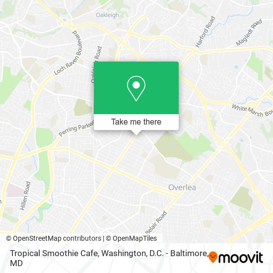 Tropical Smoothie Cafe map