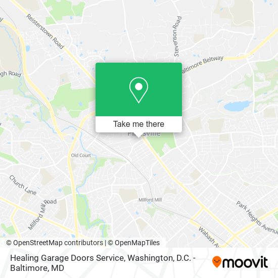 Mapa de Healing Garage Doors Service