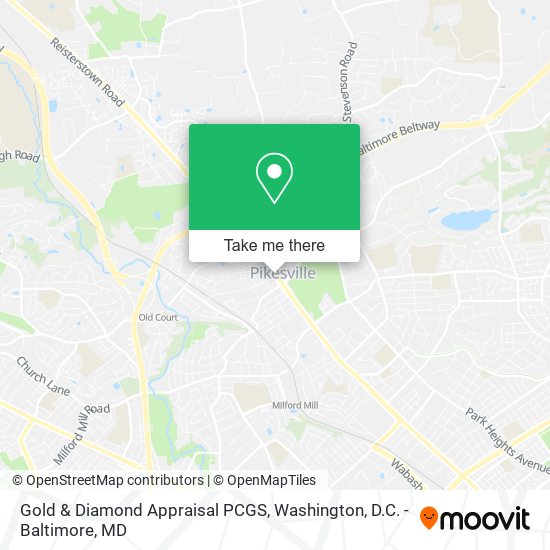 Mapa de Gold & Diamond Appraisal PCGS