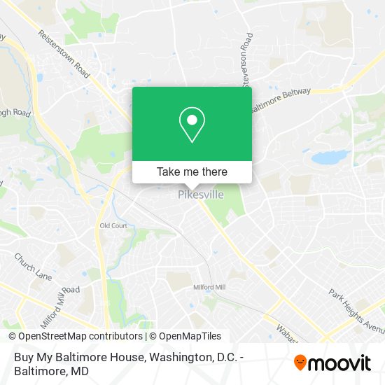 Buy My Baltimore House map