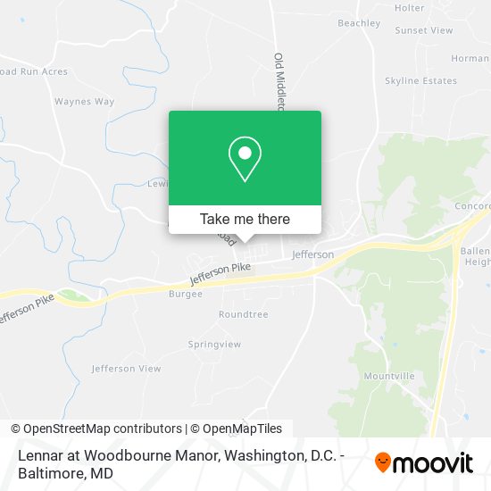Lennar at Woodbourne Manor map