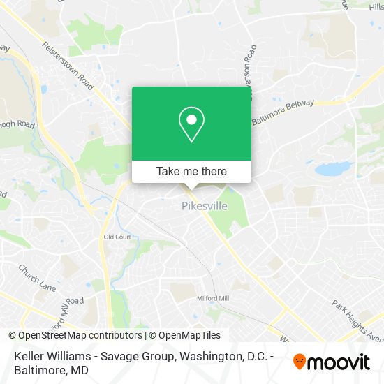 Keller Williams - Savage Group map