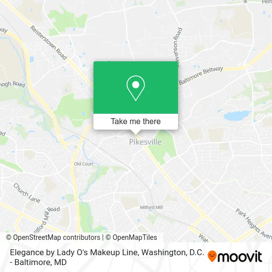 Elegance by Lady O's Makeup Line map