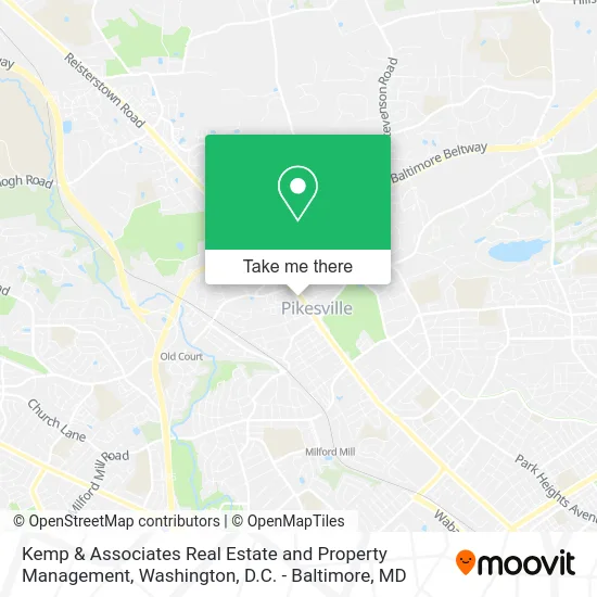 Kemp & Associates Real Estate and Property Management map