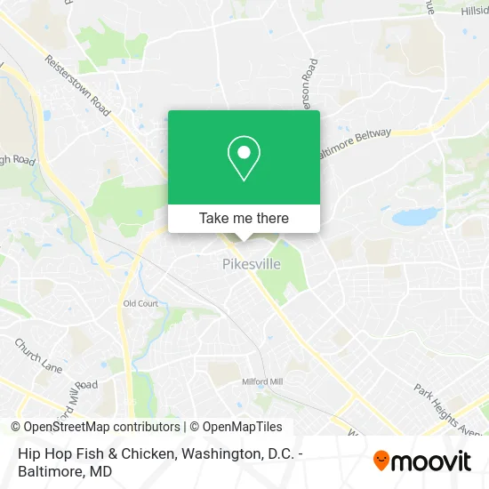 Hip Hop Fish & Chicken map