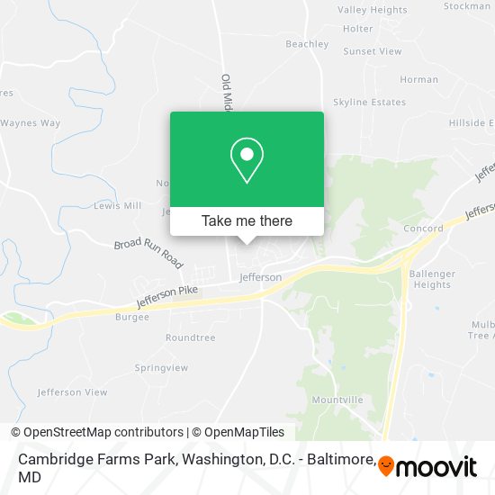 Mapa de Cambridge Farms Park