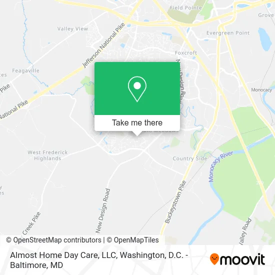Almost Home Day Care, LLC map