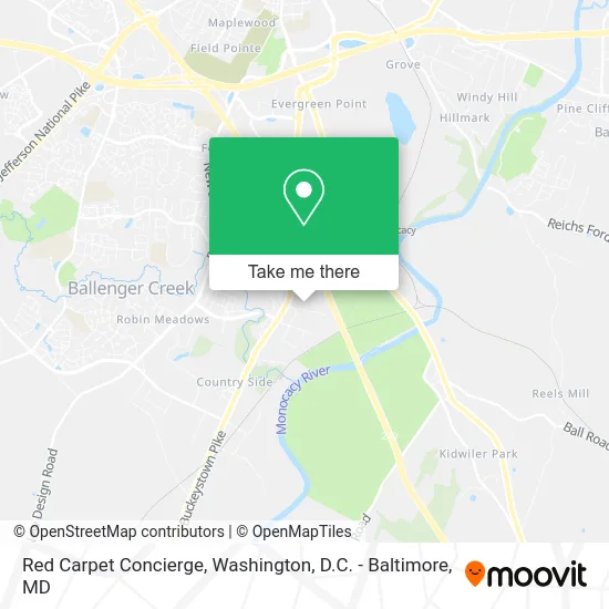 Red Carpet Concierge map