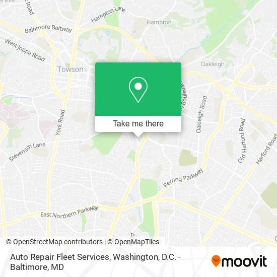 Auto Repair Fleet Services map