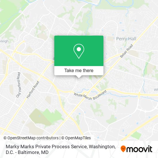 Mapa de Marky Marks Private Process Service