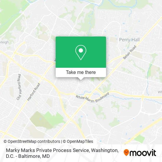 Mapa de Marky Marks Private Process Service