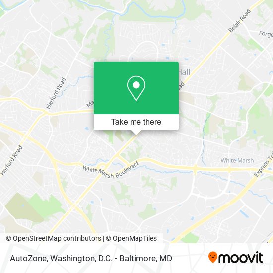 AutoZone map