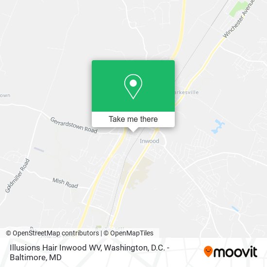 Mapa de Illusions Hair Inwood WV