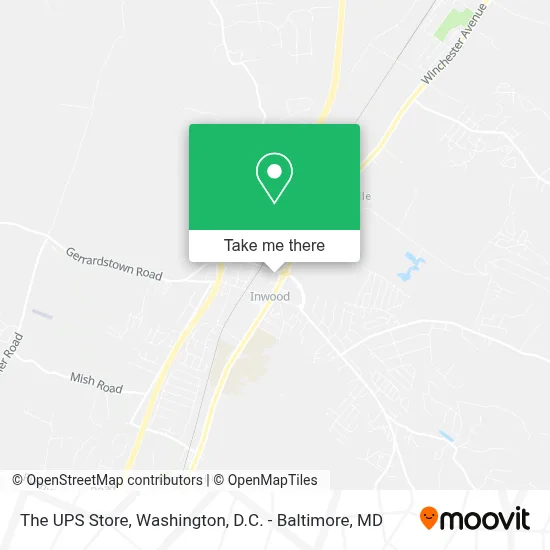 The UPS Store map