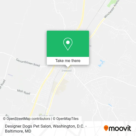 Designer Dogs Pet Salon map