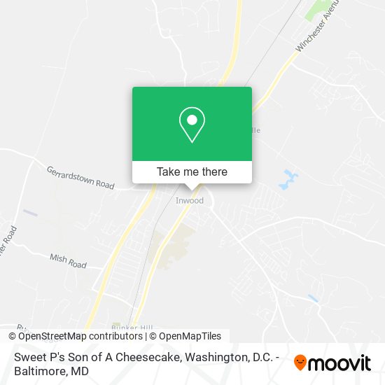 Mapa de Sweet P's Son of A Cheesecake