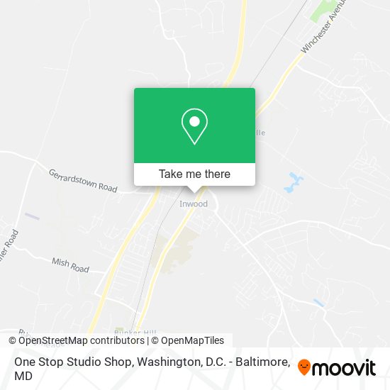 One Stop Studio Shop map
