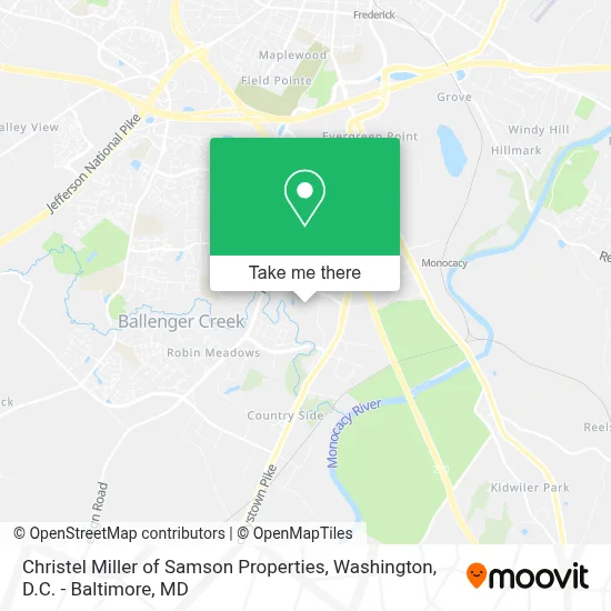 Christel Miller of Samson Properties map