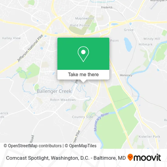 Comcast Spotlight map