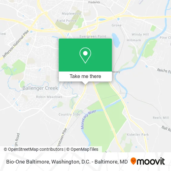 Bio-One Baltimore map