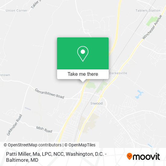 Mapa de Patti Miller, Ma, LPC, NCC