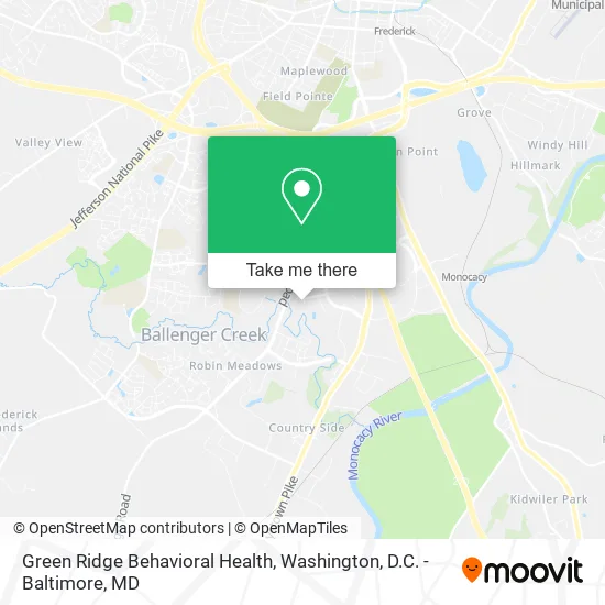 Green Ridge Behavioral Health map