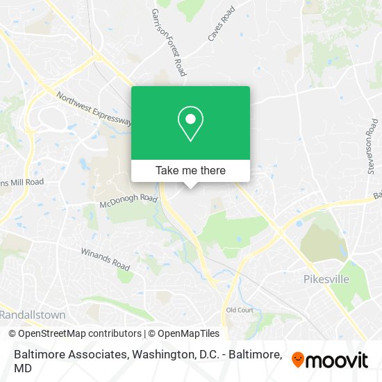 Baltimore Associates map