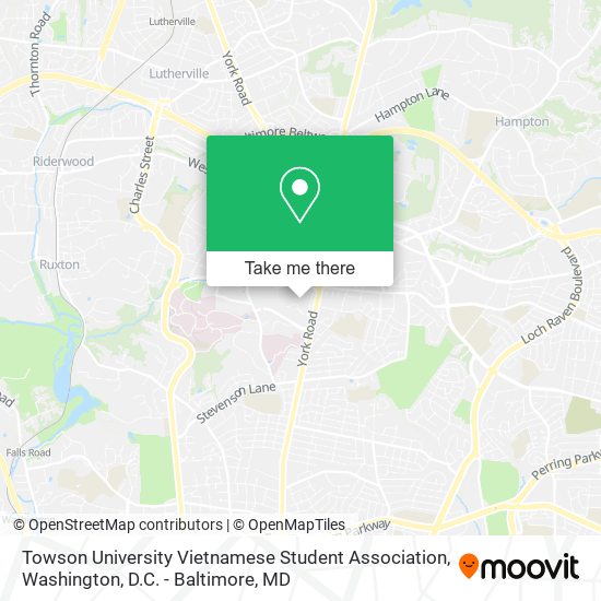 Towson University Vietnamese Student Association map