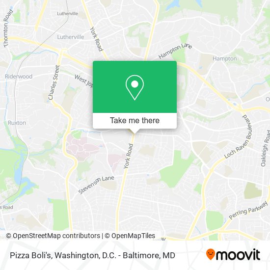 Mapa de Pizza Boli's