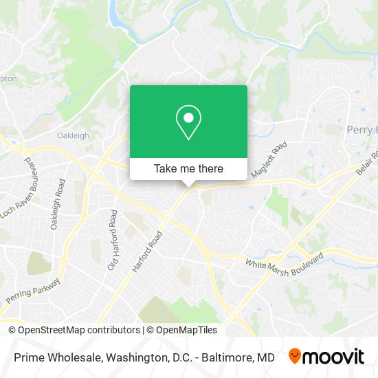 Prime Wholesale map