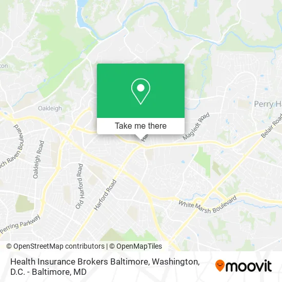 Health Insurance Brokers Baltimore map