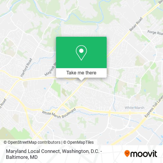Mapa de Maryland Local Connect