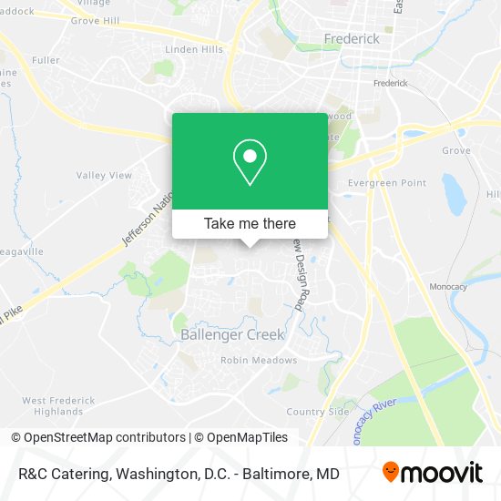 R&C Catering map