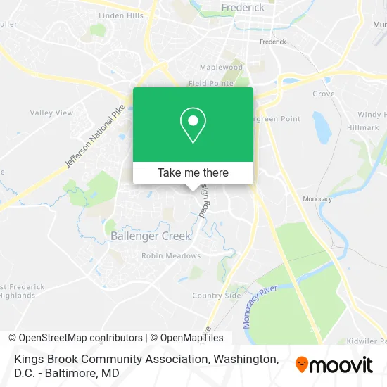 Kings Brook Community Association map