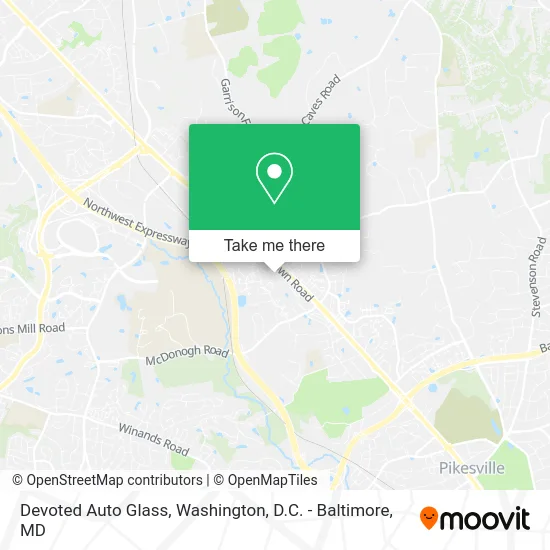 Devoted Auto Glass map