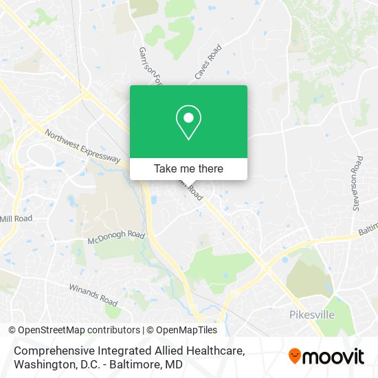 Comprehensive Integrated Allied Healthcare map