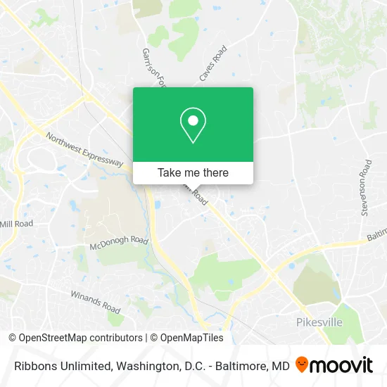 Ribbons Unlimited map