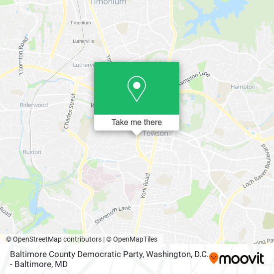 Mapa de Baltimore County Democratic Party