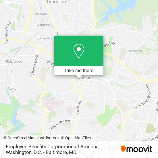 Mapa de Employee Benefits Corporation of America