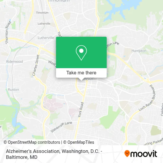 Alzheimer's Association map