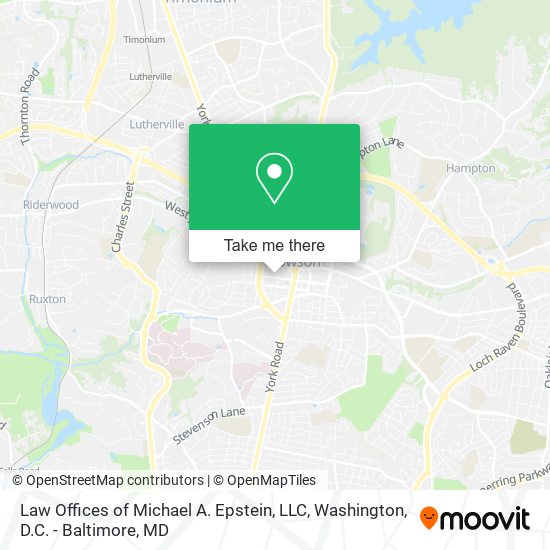 Mapa de Law Offices of Michael A. Epstein, LLC