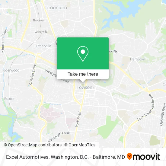 Excel Automotives map