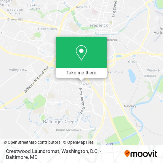 Crestwood Laundromat map