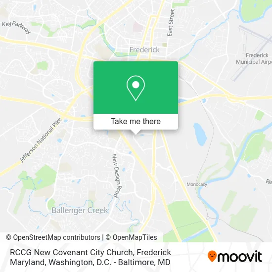 RCCG New Covenant City Church, Frederick Maryland map