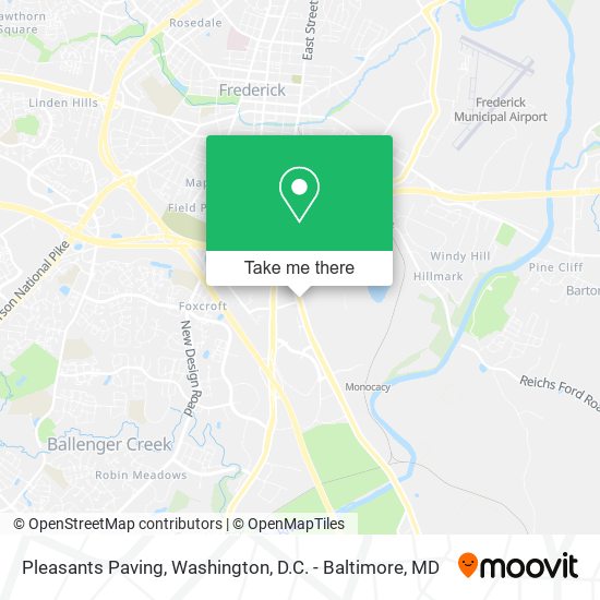 Pleasants Paving map